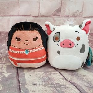 Squishmallow Moana & Pua the Pig 8" Set